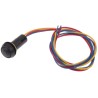 ITW Switches 59 Series Illuminated Miniature Push Button Switch, Momentary, Panel Mount, 13.6 mm Cutout, SPST, Red 59-531R