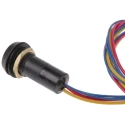 ITW Switches 59 Series Illuminated Miniature Push Button Switch, Momentary, Panel Mount, 13.6 mm Cutout, SPST, Red 59-531R