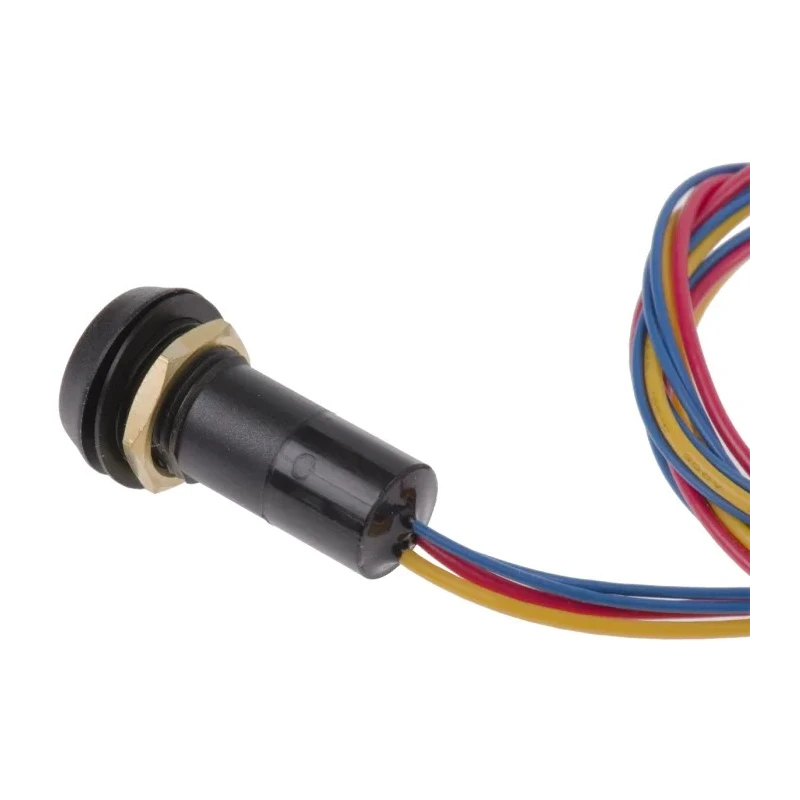 ITW Switches 59 Series Illuminated Miniature Push Button Switch, Momentary, Panel Mount, 13.6 mm Cutout, SPST, Red 59-531R