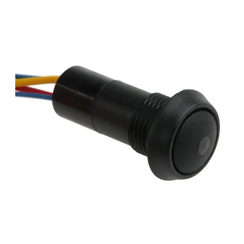 ITW Switches 59 Series Illuminated Miniature Momentary Push Button Switch Panel Mount 13.6 mm Cutout SPST Green LED 59-531G