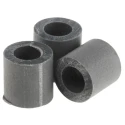 Essentra Chlorinated Polyvinyl Chloride Round Spacer 6.4 mm Diameter, 3.7 mm Bore Diameter SS 6 2