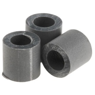Essentra Chlorinated Polyvinyl Chloride Round Spacer 6.4 mm Diameter, 3.7 mm Bore Diameter SS 6 2