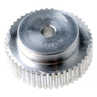 RS PRO Timing Belt Pulley Aluminium 6 mm Bore 2.5 mm Pitch 48 Tooth 16T2.5/48.0
