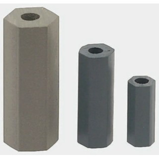 Essentra Chlorinated Polyvinyl Chloride Hex Spacer Bore Diameter 3.6mm Height 1m HS 8 X 1METER