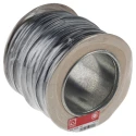 RS PRO Black Hook Up Wire, 32/0.2 mm Core Strands, 100 m Silicone Rubber Insulated, 500 V, 180°C Maximum Operating 265-3022
