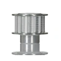 RS PRO Timing Belt Pulley Aluminium 10 mm Belt Width 5 mm Pitch, 14 Tooth 21T5/14.2