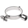 RS PRO Zinc Plated Stainless Steel Silver Hinged Pipe Clamp 3in 0.5in Fixing Hole Diameter 265-4902