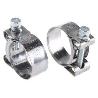 RS PRO Hose & Jubilee Clip Bolt Drive Zinc Plated Steel Bolt Stainless Steel Band 20mm Width 37-40mm ID 265-0203