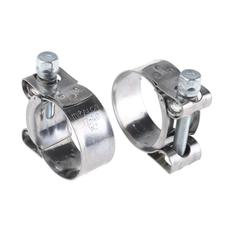RS PRO Hose & Jubilee Clip Bolt Drive Zinc Plated Steel Bolt Stainless Steel Band 20mm Width 37-40mm ID 265-0203