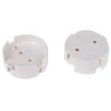 BJB CFL, Fluorescent, Halogen, HID, Incandescent, LED Lamp Holder T12 Screw 4 Pins Push-Wire 12.5mm Length 40mm Width 47700