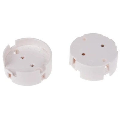 BJB CFL, Fluorescent, Halogen, HID, Incandescent, LED Lamp Holder T12 Screw 4 Pins Push-Wire 12.5mm Length 40mm Width 47700