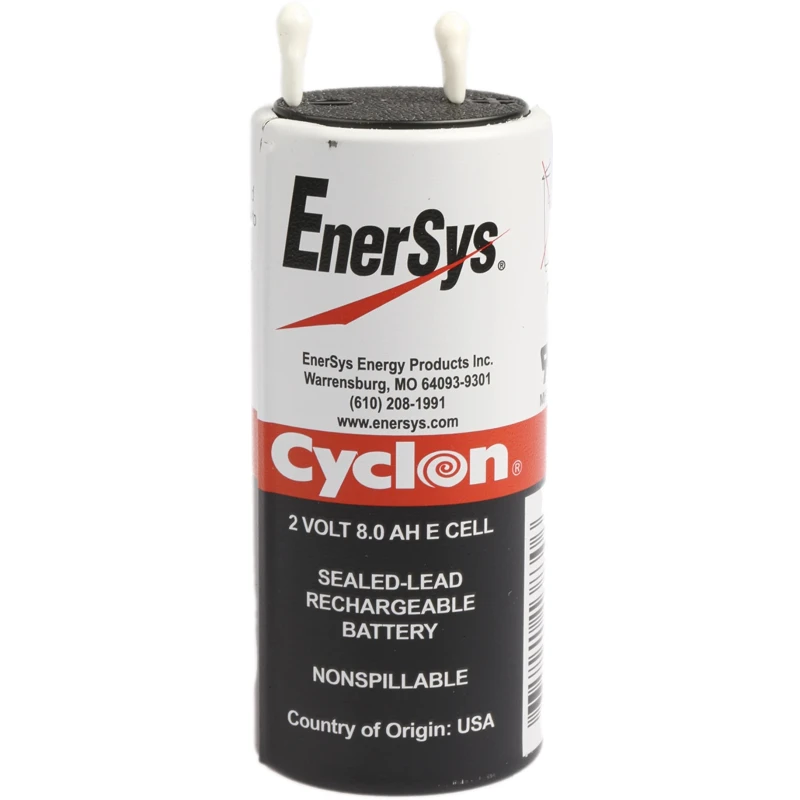 Enersys Sealed Lead Acid Battery 2 V 8 Ah Tab Terminal Cylindrical RSACP3706