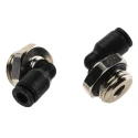 Legris Nickel Plated Brass Male Pneumatic Fitting LF3000 Series 1/4 in G Threaded-to-Tube Push-in 4 mm LF3000