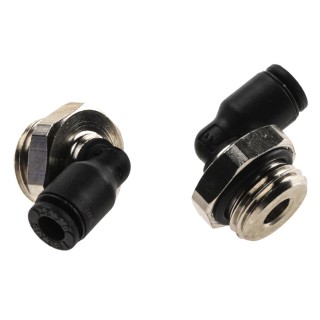 Legris Nickel Plated Brass Male Pneumatic Fitting LF3000 Series 1/4 in G Threaded-to-Tube Push-in 4 mm LF3000