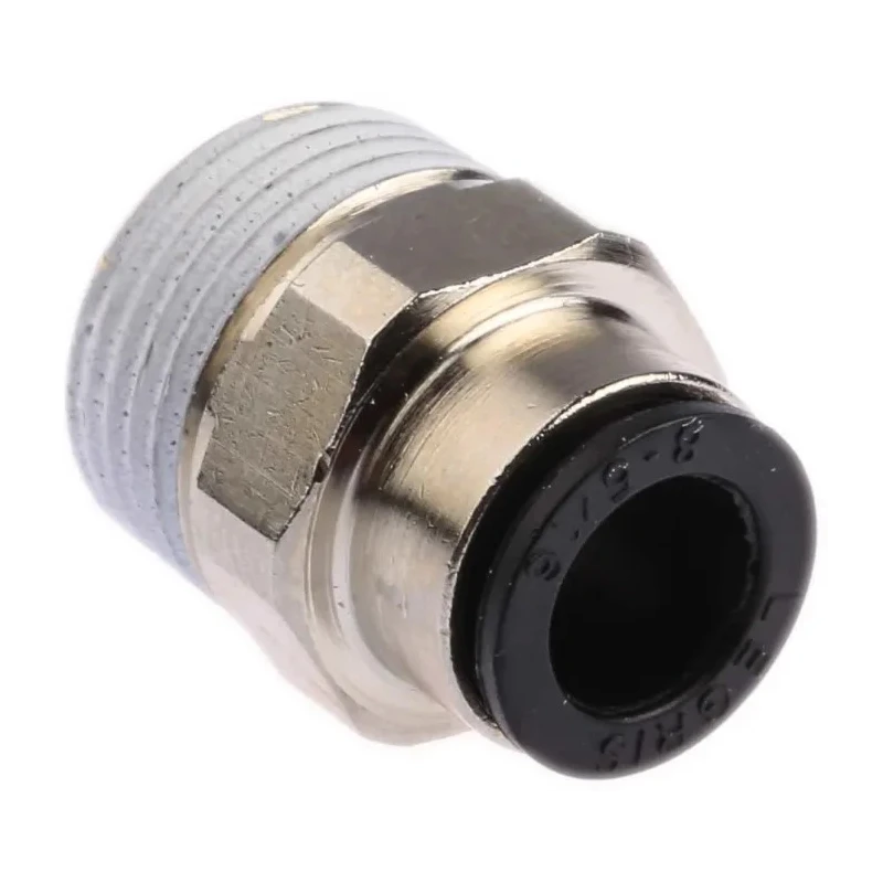 Legris Pneumatic Fitting LF3000 Series Male Threaded-to-Tube Push-in 8 mm, 3/8 in R Thread LF3000