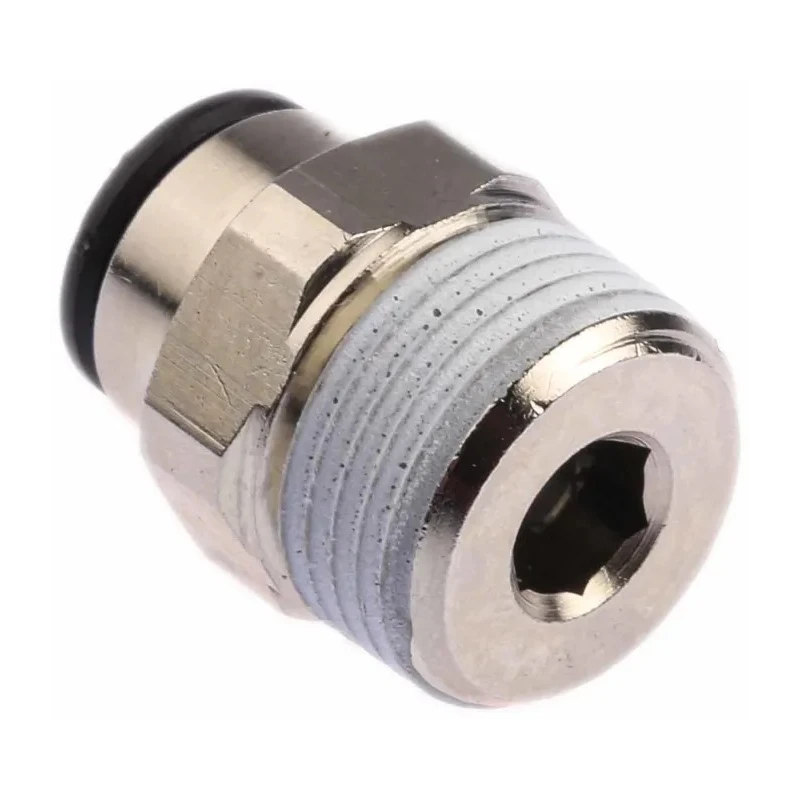 Legris Pneumatic Fitting LF3000 Series Male Threaded-to-Tube Push-in 8 mm, 3/8 in R Thread LF3000