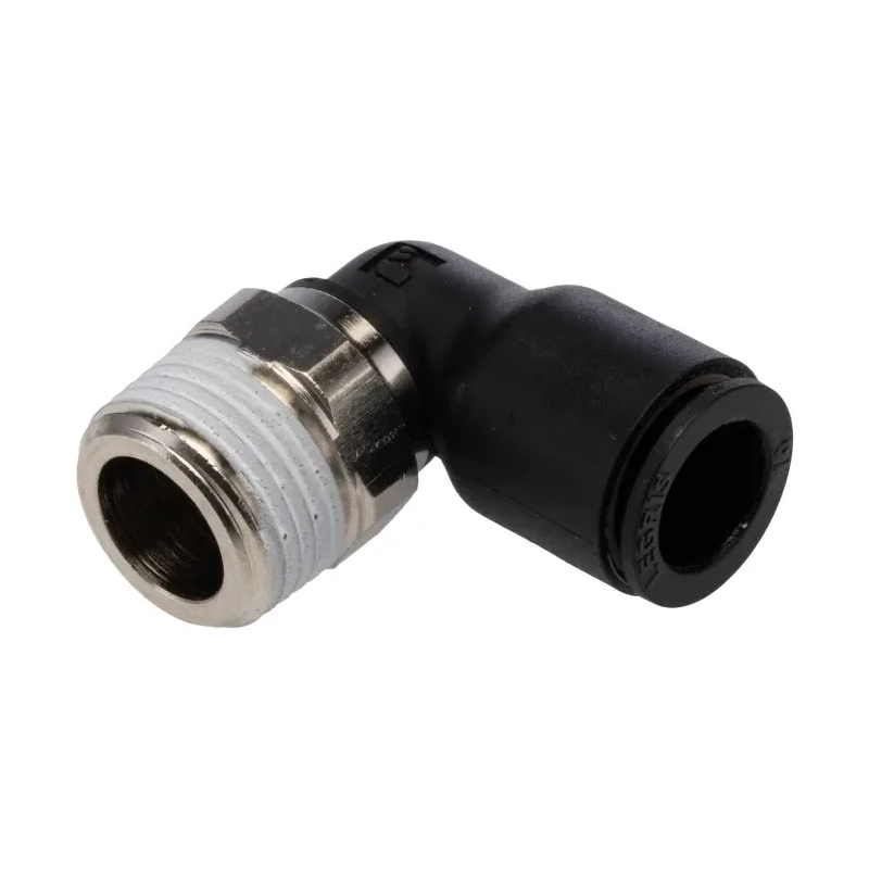 Legris LF3000 Series Male Pneumatic Fitting Nickel Plated Brass 3/8 in R Threaded-to-Tube Connection LF3000