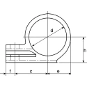 Georg Fischer Polypropylene Black Pipe Clip 9 mm 167060064