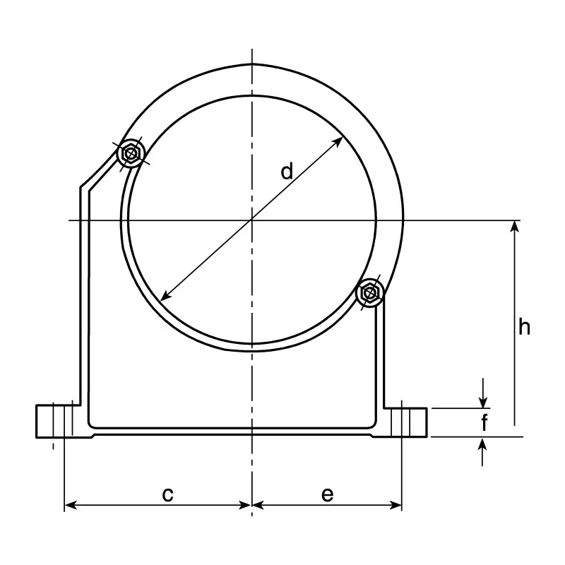 Georg Fischer Polypropylene Black Pipe Clip 9 mm 167060064
