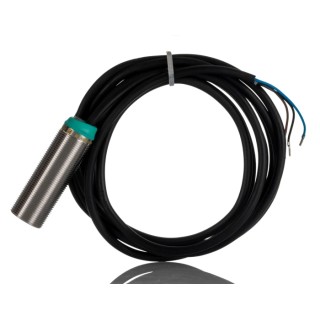 Pepperl + Fuchs Threaded Barrel Inductive Proximity Sensor M18 PNP 36 V dc 200 mA 8 mm 50 mm Length White NBB8-18GM50-E2