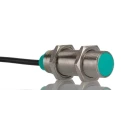 Pepperl + Fuchs Threaded Barrel Inductive Proximity Sensor M18 PNP 36 V dc 200 mA 8 mm 50 mm Length White NBB8-18GM50-E2