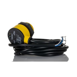 Banner Retroreflective Photoelectric Sensor, Barrel Style, Detection Range 50 mm to 6 m, PNP Output, IP69K, 30V DC T30SP6LP