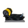 Banner Retroreflective Photoelectric Sensor, Barrel Style, Detection Range 50 mm to 6 m, PNP Output, IP69K, 30V DC T30SP6LP