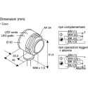 Banner Retroreflective Photoelectric Sensor, Barrel Style, Detection Range 50 mm to 6 m, PNP Output, IP69K, 30V DC T30SP6LP