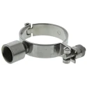 RS PRO Zinc Plated Stainless Steel Silver Hinged Pipe Clamp, 0.5 in 265-4895