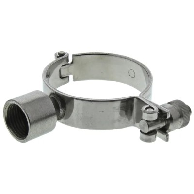 RS PRO Zinc Plated Stainless Steel Silver Hinged Pipe Clamp, 0.5 in 265-4895
