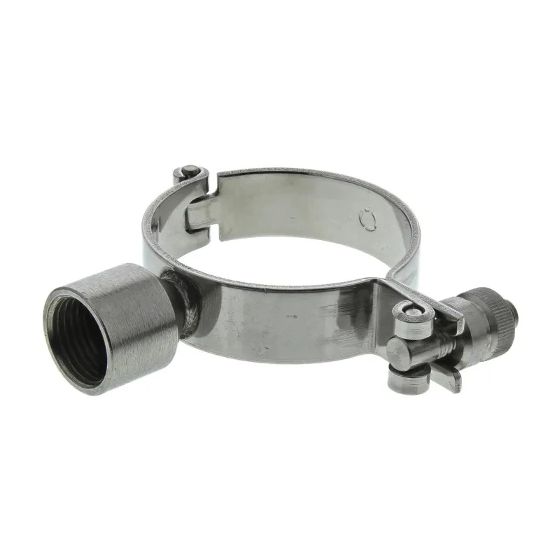 RS PRO Zinc Plated Stainless Steel Silver Hinged Pipe Clamp, 0.5 in 265-4895