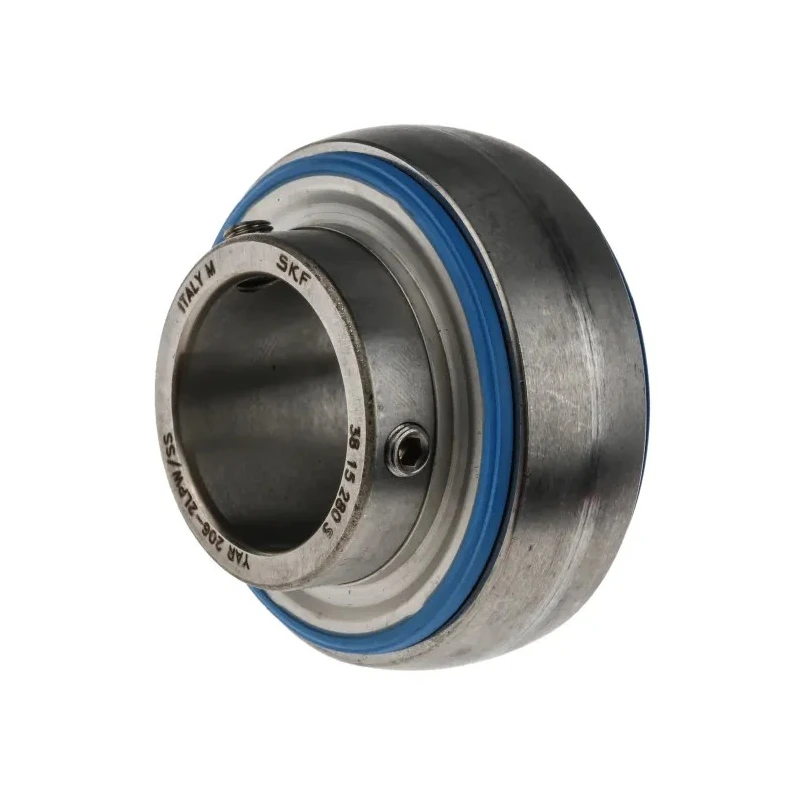 SKF Bearing Unit Insert Stainless Steel 30 mm ID 62 mm OD 38.1 mm Width 11200N Static Load 16300N Dynamic YAR 206-2LPW/SS