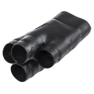 TE Connectivity Heat Shrink Boot Branching 562A0 Black Fluid Resistant Elastomer 19.3 mm 562A022-25-0