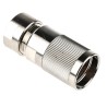 ITT Cannon Trident TNMSize 14 Straight Circular Connector Backshell Aluminium Silver 88.5mm TNA14CC-SE00L / 192993-0083