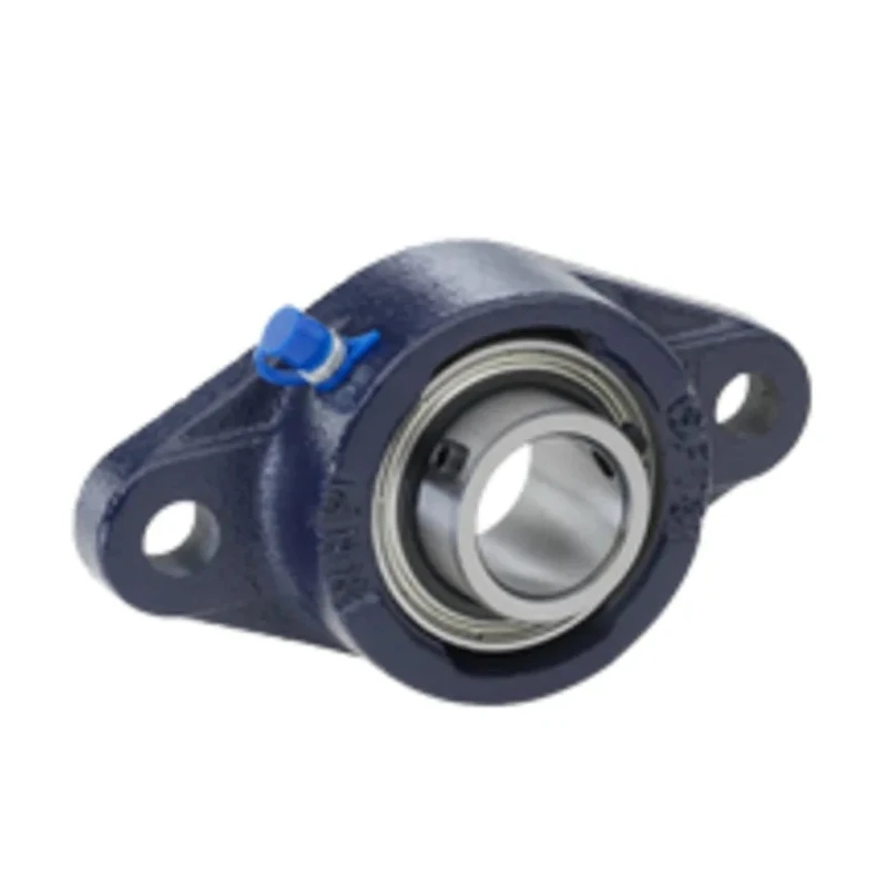 NSK-RHP 2 Hole Cylindrical Bearing Unit with Cast Iron Housing, 40 mm Inside Diameter, Set Screw Locking, SFT40