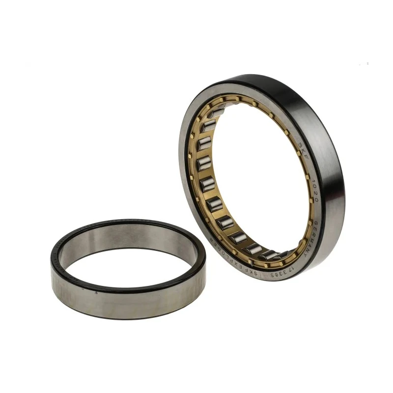 SKF NU 1020 M/C3 Cylindrical Bore Roller Bearing, 100 mm ID, 150 mm OD, 24 mm Width, Flanged Race Type NU Series