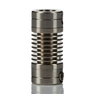 Huco Nickel Bellows Flexible Coupler Aluminium Hub 6.35 mm OD 14 mm Length 321.07.1416