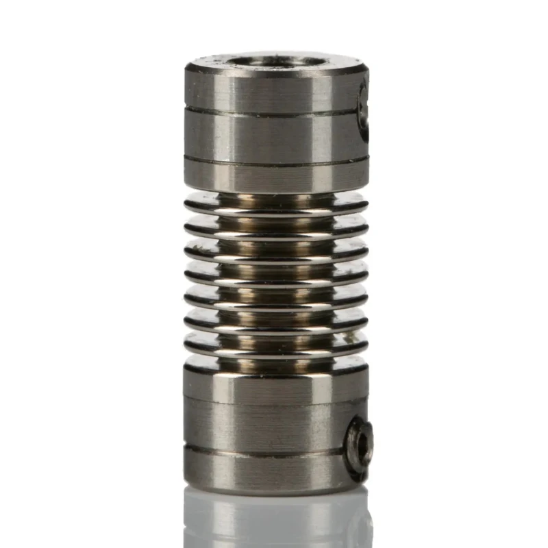 Huco Nickel Bellows Flexible Coupler Aluminium Hub 6.35 mm OD 14 mm Length 321.07.1416