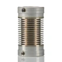 Huco 17 mm Outer Diameter, 27 mm Length Nickel Bellows Flexible Coupler 321.17.3132
