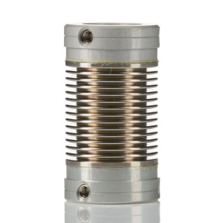 Huco 17 mm Outer Diameter, 27 mm Length Nickel Bellows Flexible Coupler 321.17.3132