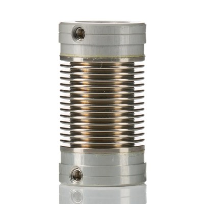 Huco 17 mm Outer Diameter, 27 mm Length Nickel Bellows Flexible Coupler 321.17.3132