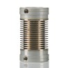 Huco 17 mm Outer Diameter, 27 mm Length Nickel Bellows Flexible Coupler 321.17.3132