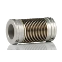 Huco 17 mm Outer Diameter, 27 mm Length Nickel Bellows Flexible Coupler 321.17.3132