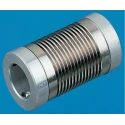 Huco Flexible Coupler 25 mm Outside Diameter, 33 mm Length, Nickel Bellows Screw Style Coupling 321.25.3636