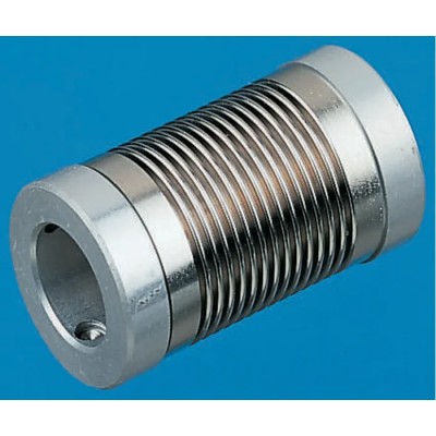 Huco Flexible Coupler 25 mm Outside Diameter, 33 mm Length, Nickel Bellows Screw Style Coupling 321.25.3636