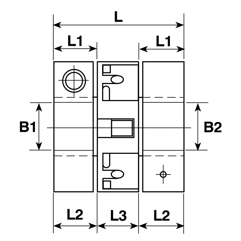 Huco 10 mm 1.7 Nm Torque Flexible Coupler Model 207.27.3232