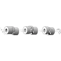 Huco 10 mm 1.7 Nm Torque Flexible Coupler Model 207.27.3232