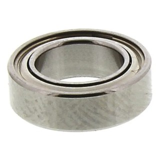 NMB Double Row Deep Groove Ball Bearing 3.17 mm ID, 9.52 mm OD, Steel Cage, Martensitic Stainless Steel DDR-2ZZRA5P24LY121