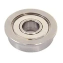 NMB Double Row Deep Groove Ball Bearing DDRIF814ZZMTRA5P24LY121, 6.35 mm ID, 12.7 mm OD, 4.77 mm Width, Shielded, Flanged