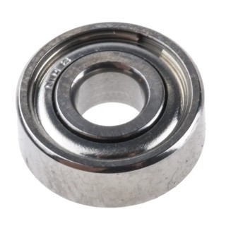 NMB Double Row Deep Groove Ball Bearing 4 mm ID, 11 mm OD, Martensitic Stainless Steel Cage DDR-1140ZZMTP24LY121